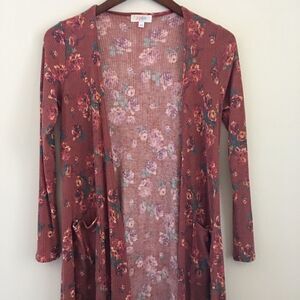 LuLaRoe Floral Duster Cardigan Sarah Sweater | XS